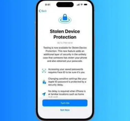 金凤苹果授权维修店分享被盗设备保护功能开启方法 