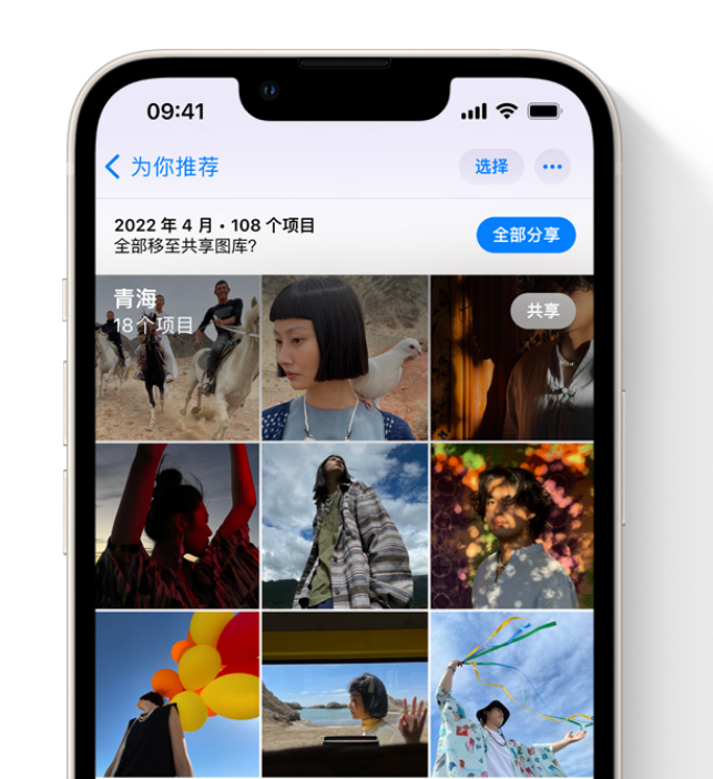 金凤苹果维修网点分享在 iPhone 上使用共享图库 